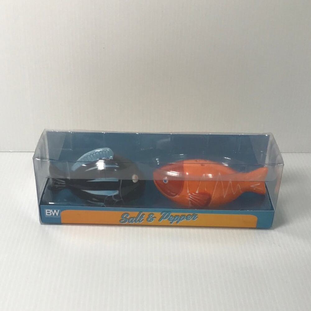 Ceramic Colorful Fish Salt & Pepper Shaker Set